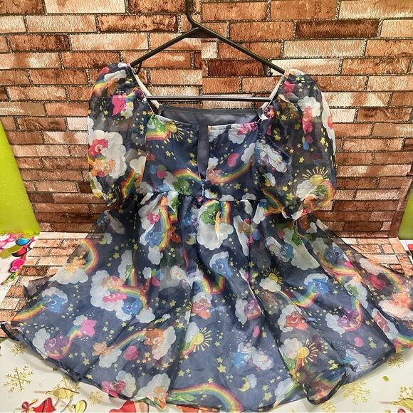 Care Bears Girls organza puff Dress size 14(XL) - Picture 4 of 13